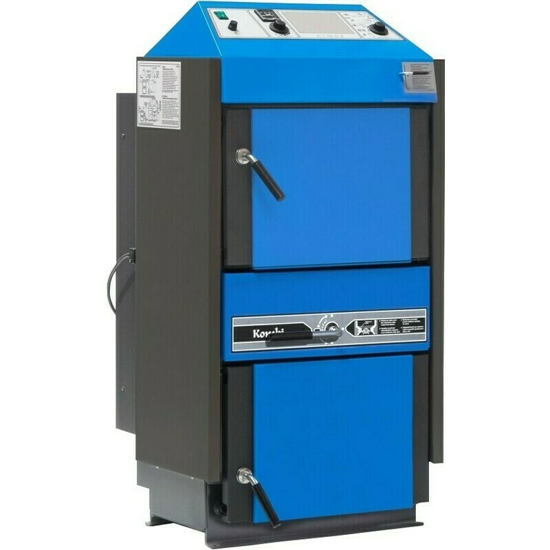 Kotel s ručním přikládáním Atmos C 15 S na hnědé uhlí s úpravou pro hořák na pelety