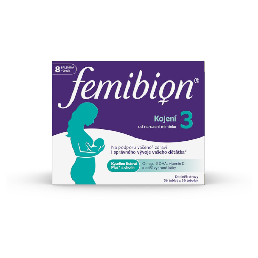 FEMIBION 3 Kojení 56 tablet + 56 tobolek, poškozený obal