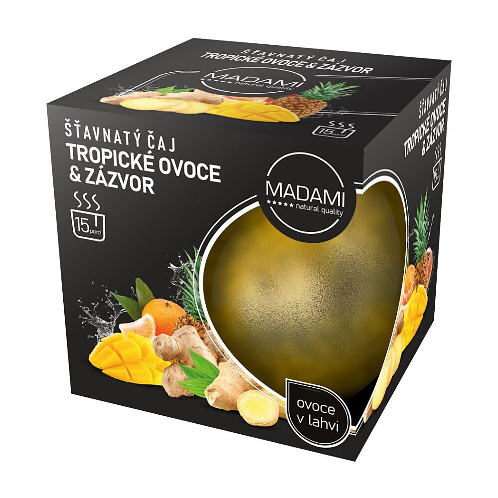 MADAMI Šťavnatý čaj tropické ovoce & zázvor 500 g, poškozený obal