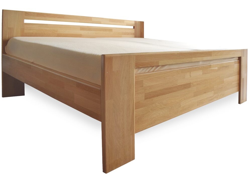 Oak's Dubová postel Grandioso Plus 4 cm masiv cink - výstavní kus - 180x200 cm