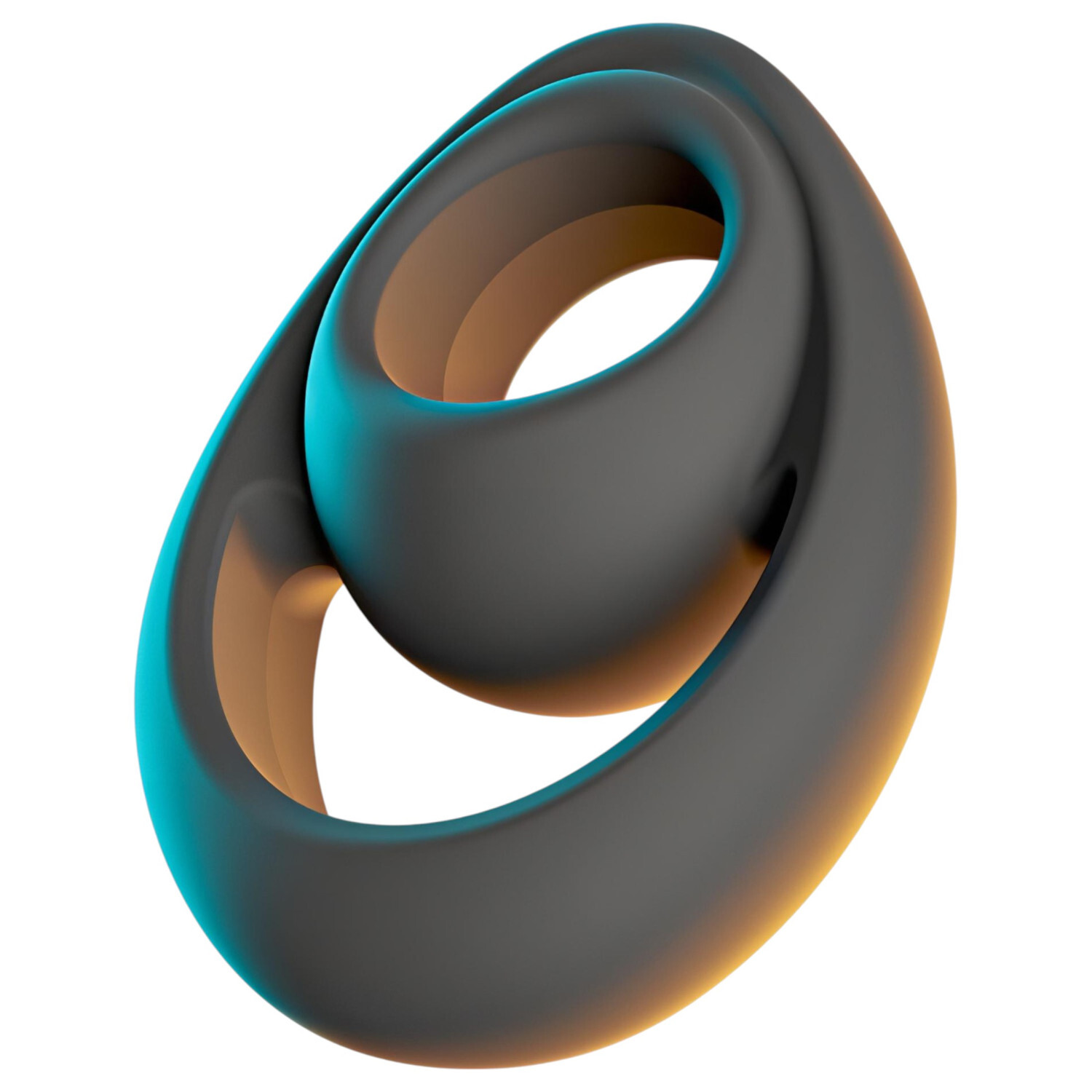 Erecto - silný kroužek na penis a varlata (černý)