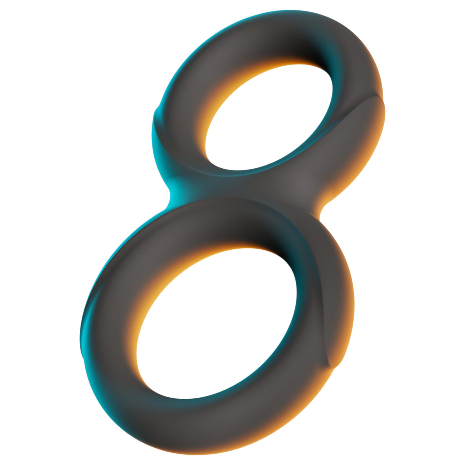 Erecto - dvojitý penisový kroužek (černý)