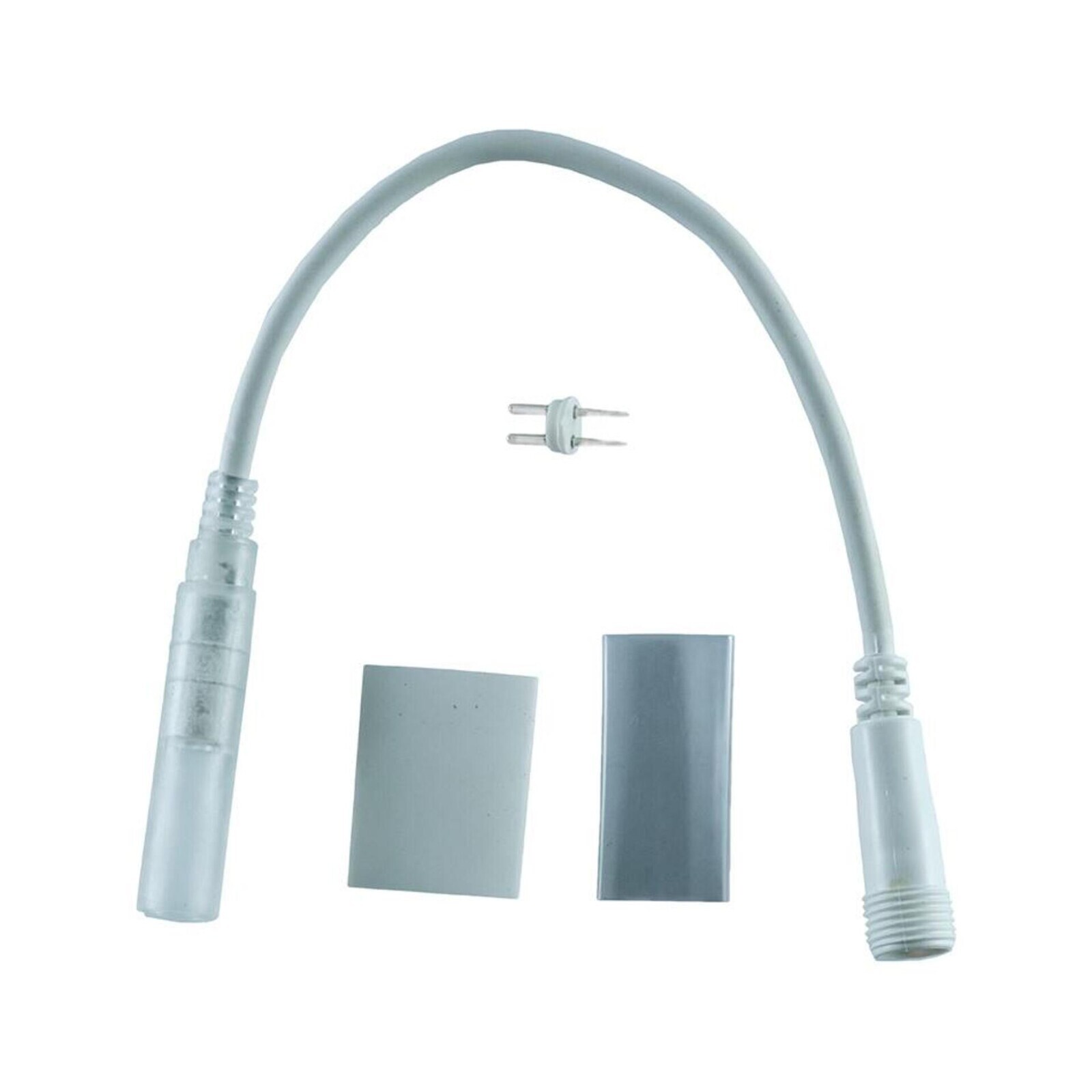 DecoLED Přípojka mezi světelnou hadicí a systémy EASY FIX 0,25m, bílý, samičí, IP67