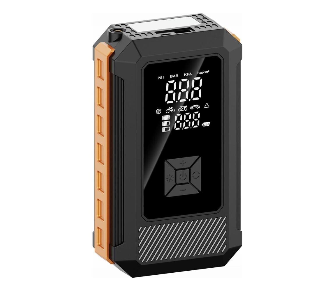 Multifunkční startovací nabíječka s kompresorem 8000 mAh PMPBTP