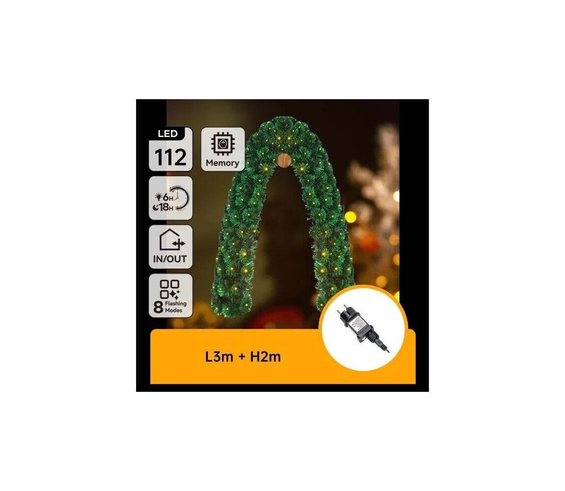 B.V.  - LED Venkovní vánoční dekorace 112xLED/3,6W/230V 2m IP44 B10303Y2B