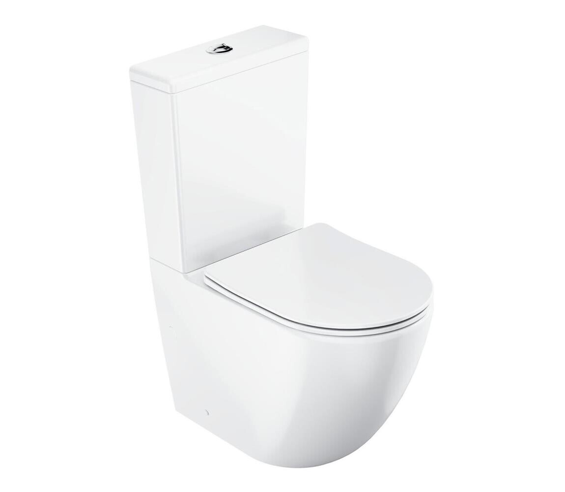 Ravak X01870 - WC kombi Rimless s prkénkem SoftClose OPTIMA keramika/bílá X01870