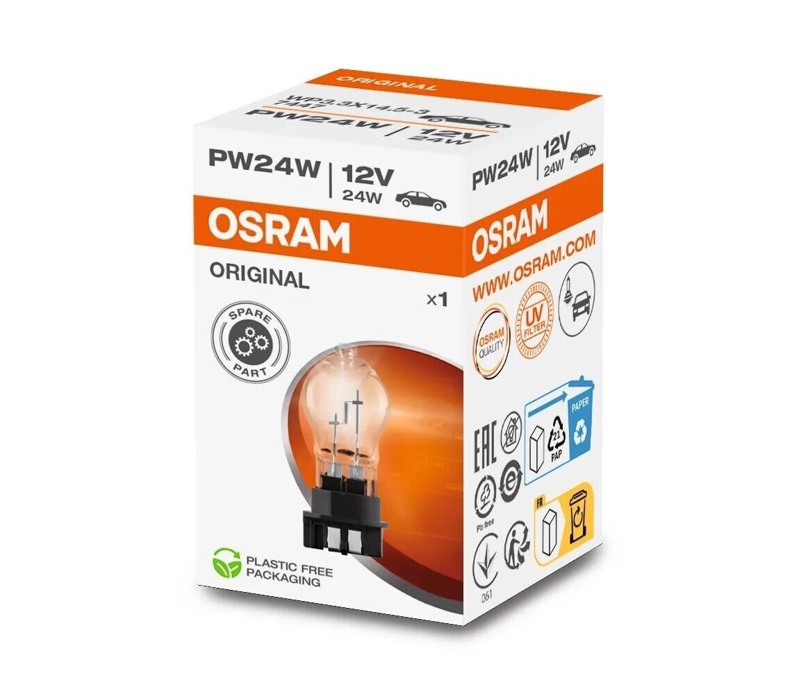 Autožárovka ORIGINAL WP3.3X14.5-3 PSX PW24W/24W/12V - Osram 7447