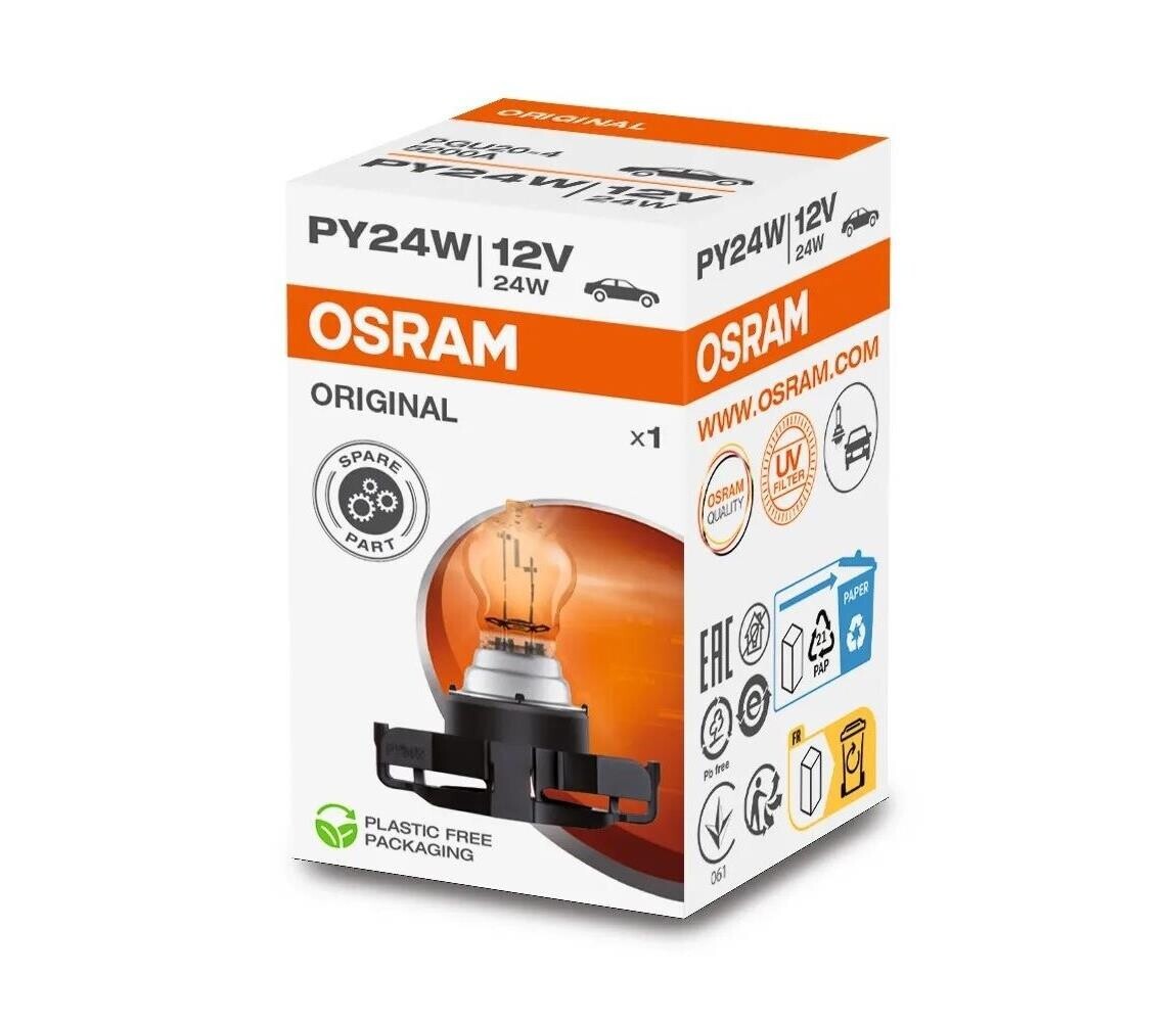 Autožárovka ORIGINAL PGU20-4 PSX PY24W/24W/12V - Osram 5200A