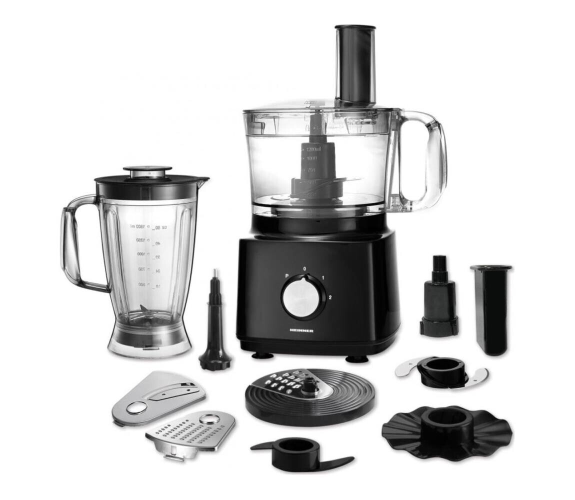 Heinner HFP-750BK - Kuchyňský robot 750W/230V černá HFP-750BK