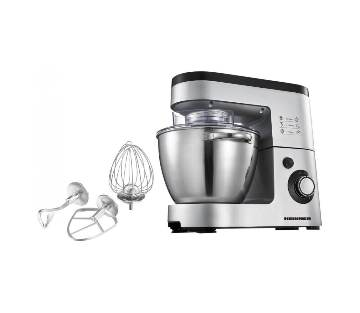 Heinner HPM-1500XMC-V2 - Kuchyňský robot s nerezovou mísou 1500W/230V nerez HPM-1500XMC-V2