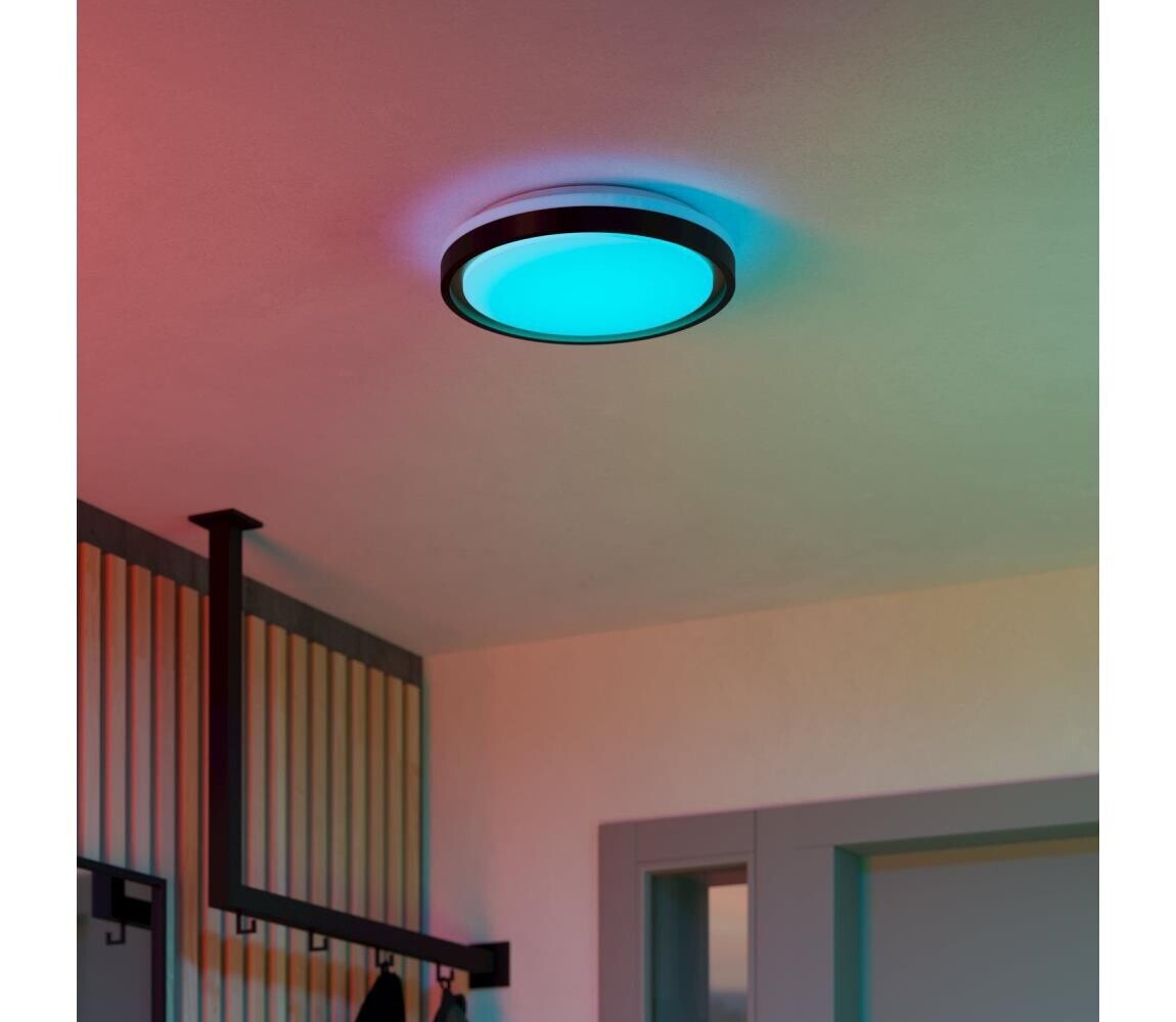 Eglo 300684-LED RGBW Stm. str. svítidlo MALERAMARA-Z LED/14W/230V černá/zlatá+DO 300684