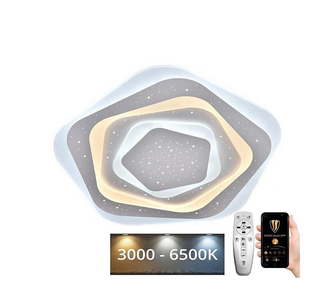 LED Stmívatelné stropní svítidlo LED/105W/230V 3000-6500K + dálkové ovládání J1306/W