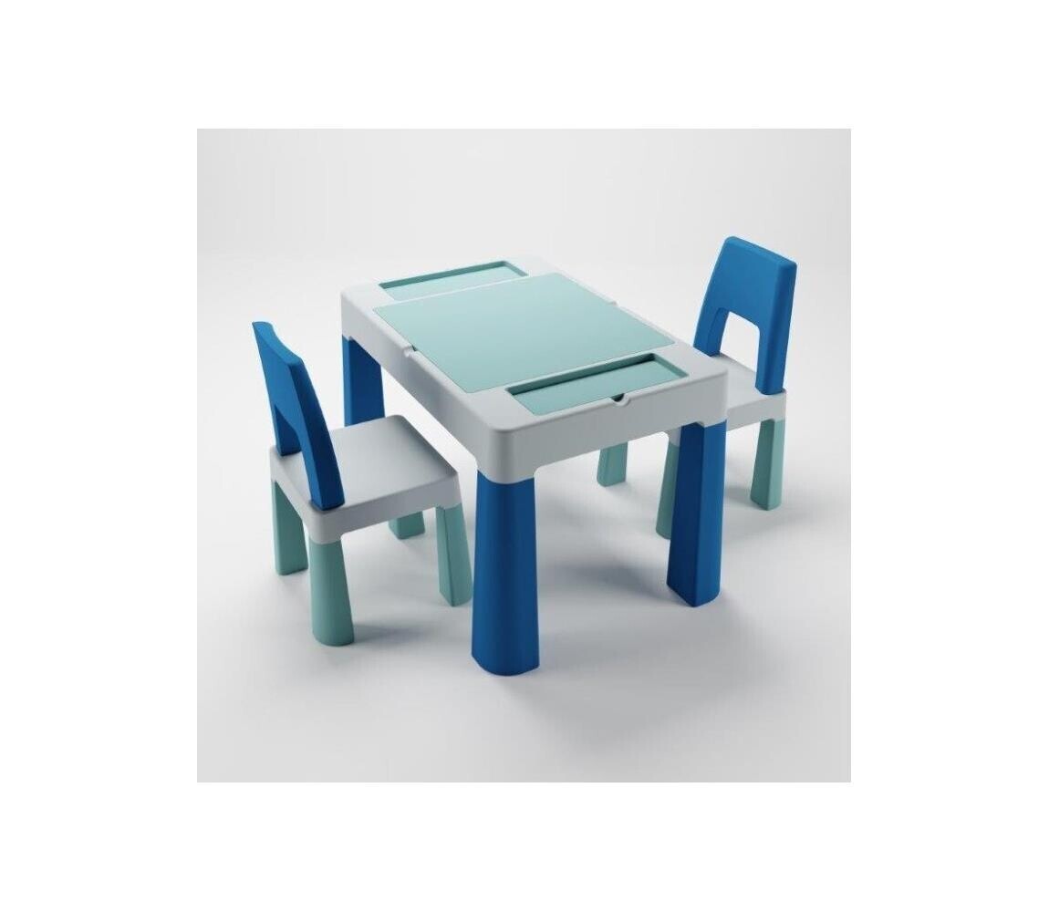TEGA BABY - Dětský stolek s židlemi tyrkysová/modrá/bílá TI-011-173
