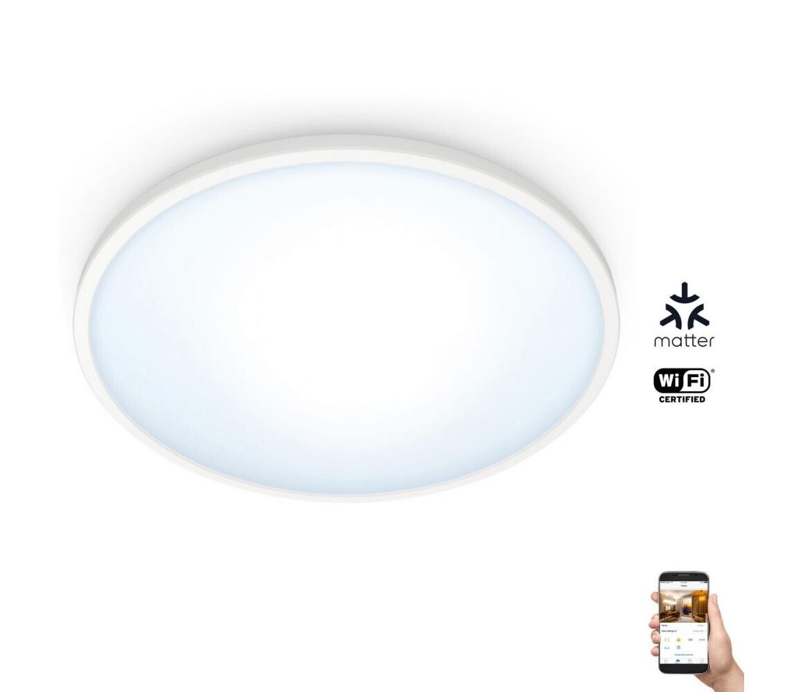 WiZ - LED Stmívatelné stropní svítidlo SUPERSLIM LED/16W/230V 2700-6500K Wi-Fi 8719514338012