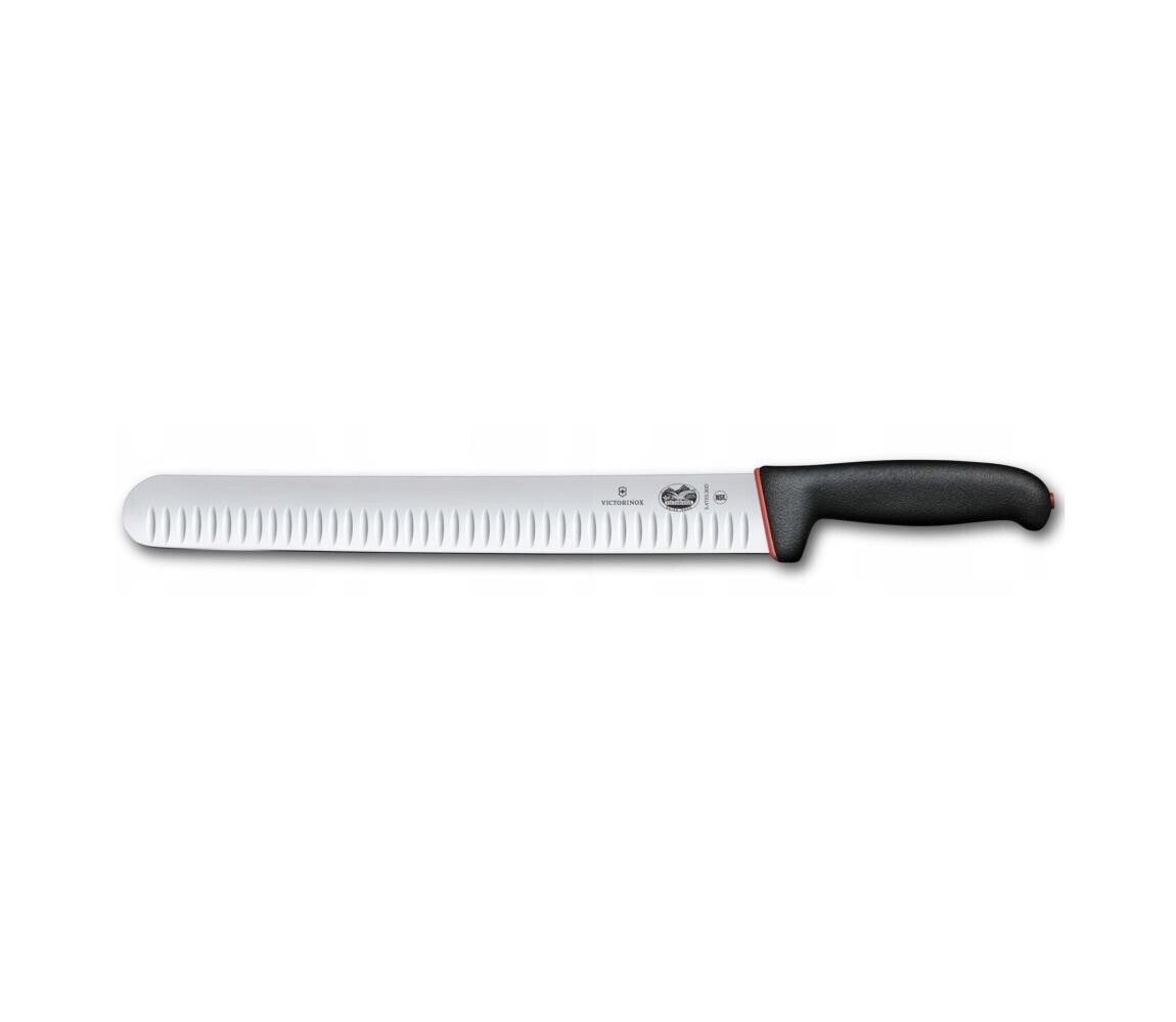Victorinox - Kuchyňský nůž plátkovací DUAL GRIP 30 cm černá 5.4723.30D