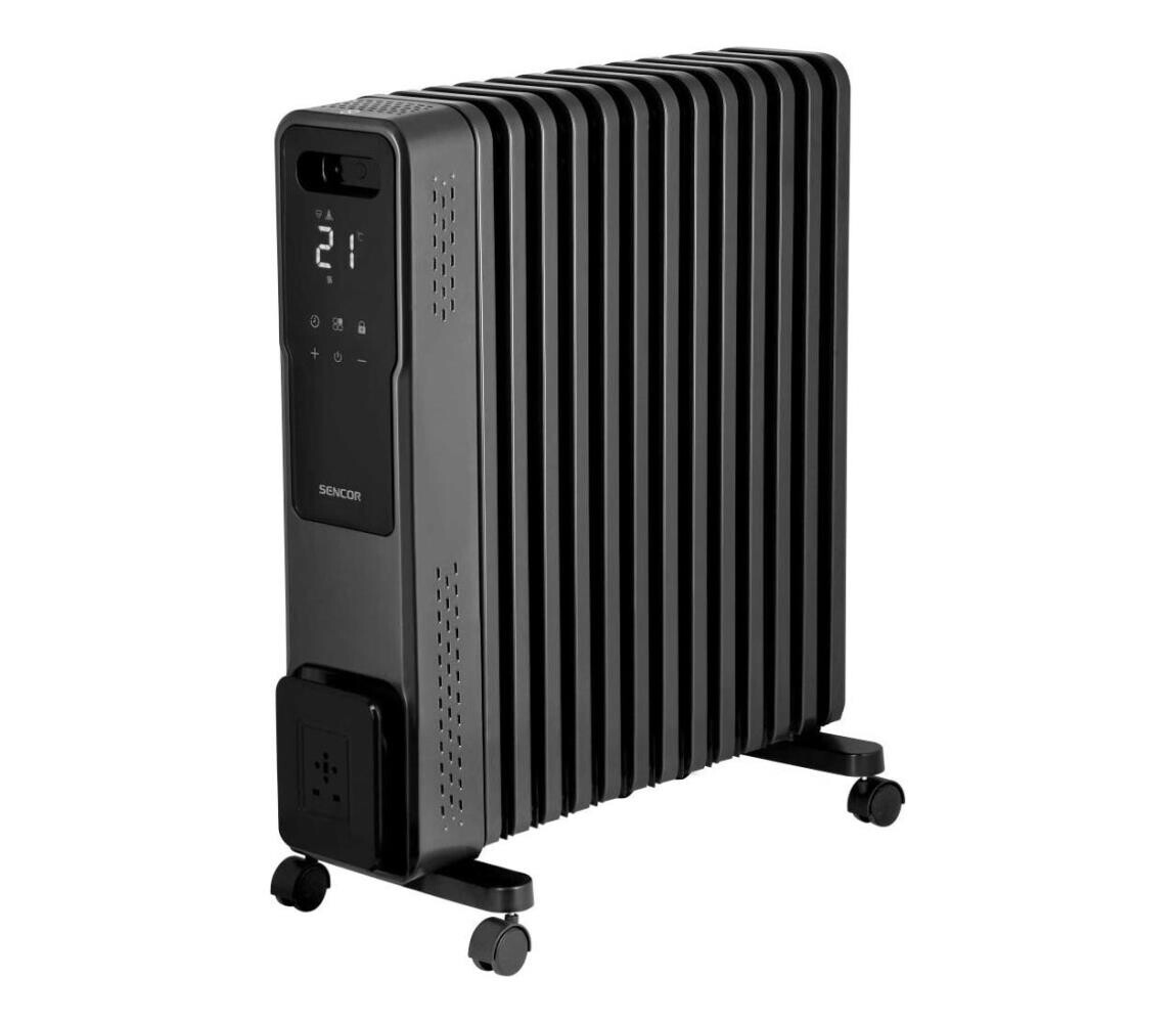 Sencor - Olejový ohřívač s 13 žebry 1000/1500/2730W/230V Wi-Fi černá 41024579