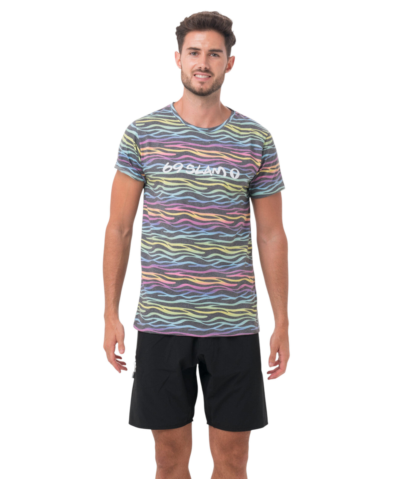 Pánské tričko 69SLAM ZEBRA NEON HANS (MTXZON-BK) XS