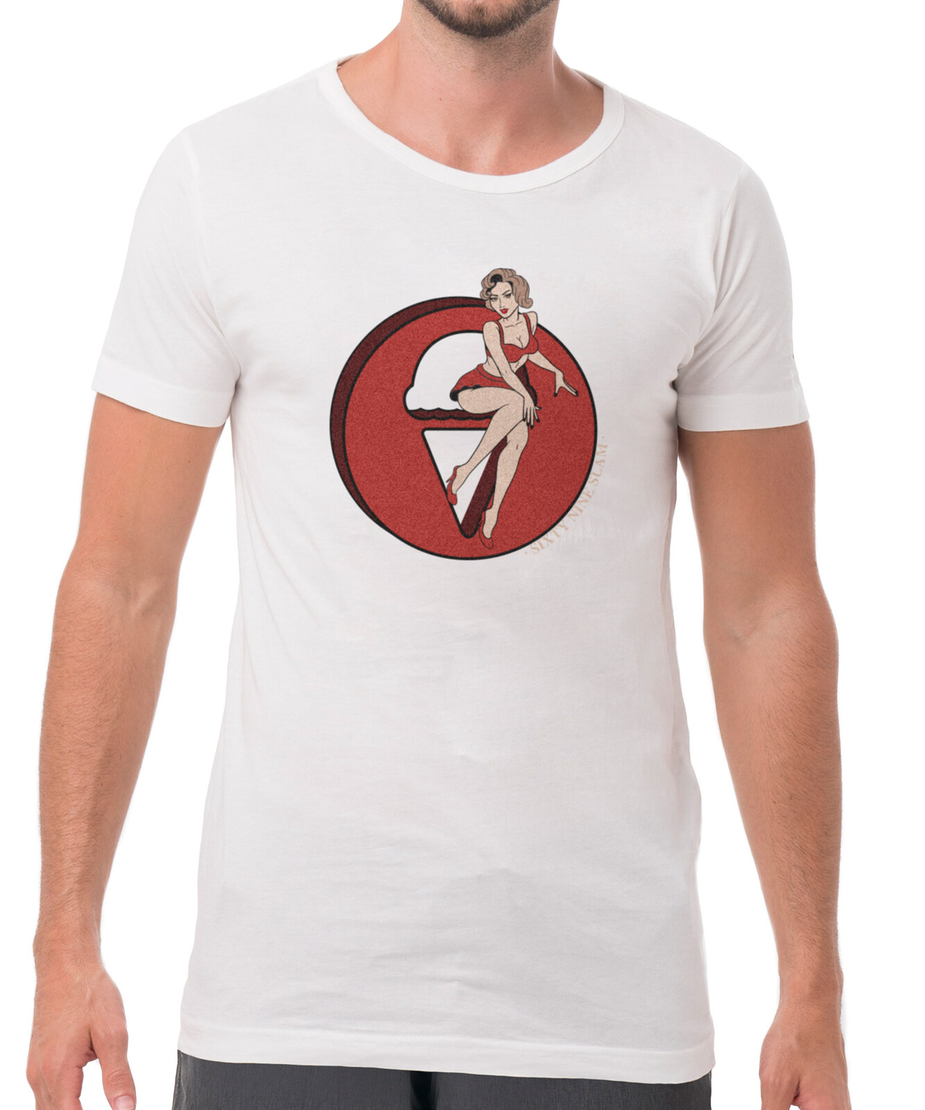 Pánské tričko 69SLAM RETRO RED DNA (MTSEED-WH) L