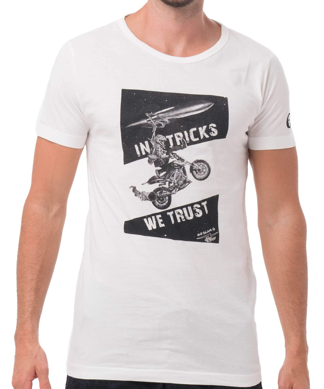 Pánské tričko 69SLAM ROK BAGOROS (MTRRBK-WH) XL