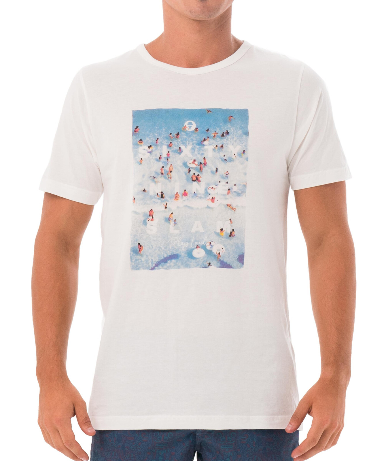 Pánské tričko 69SLAM MRS SIXTY WHITE DNA (MTPMXY-WH) S