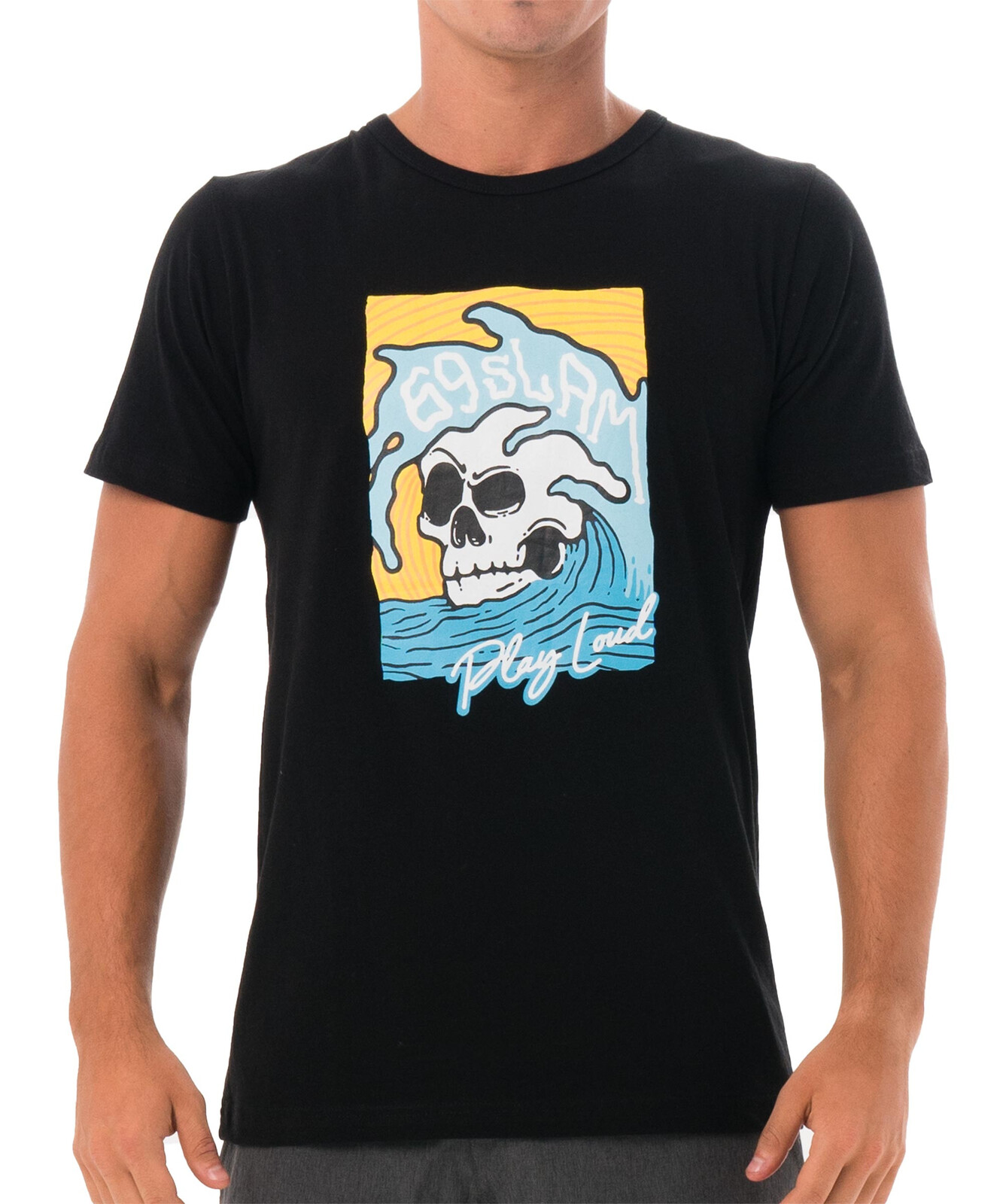 Pánské tričko 69SLAM SKULL ISLE BLACK (MTGUSE-BK) S