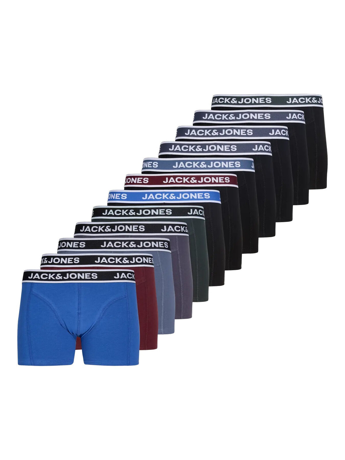 12PACK pánské boxerky Jack and Jones vícebarevné (12295194) XXL, trenky / trenýrky