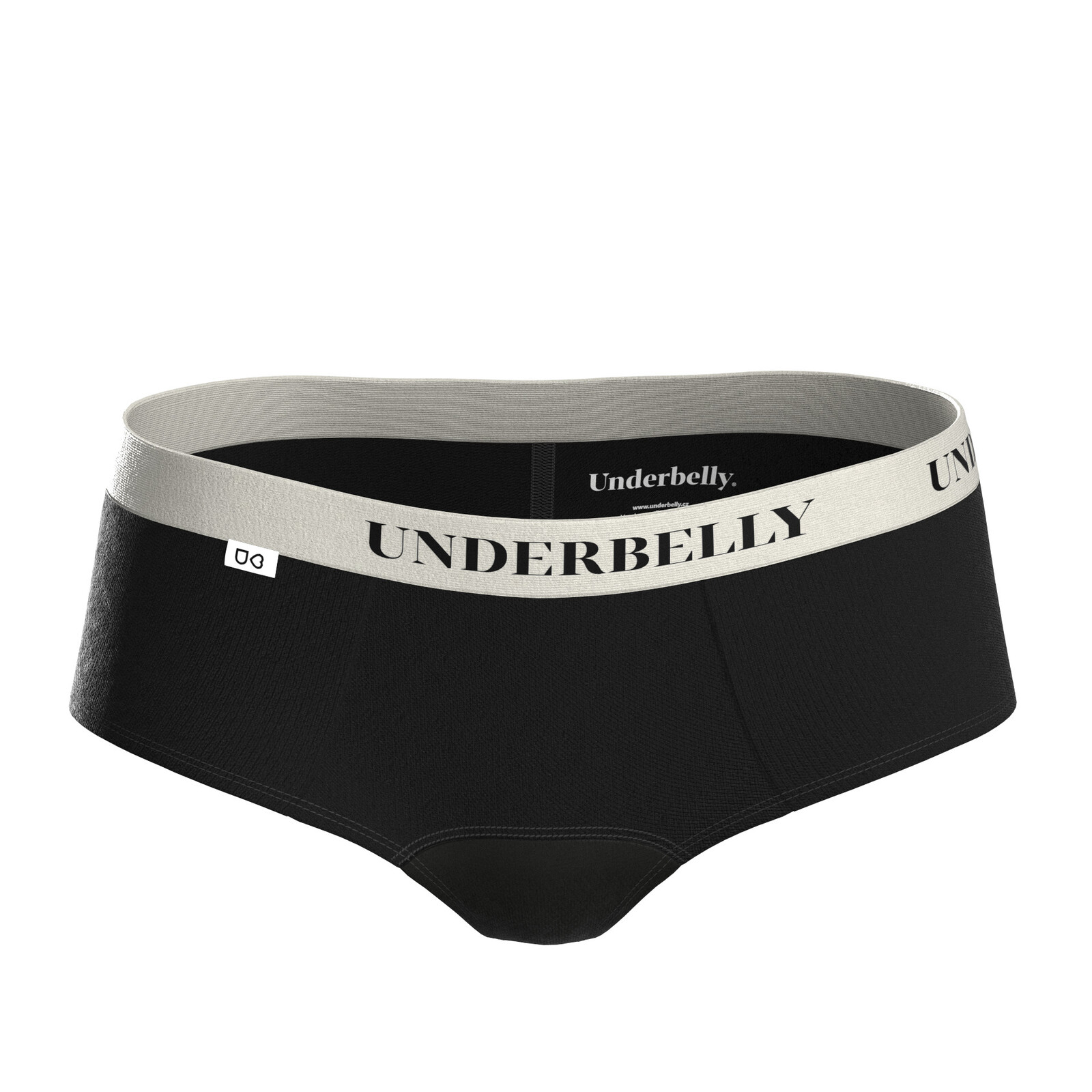 Menstruační kalhotky Underbelly Lowee černé (LOWEE-CE-BI-1-PAD) S