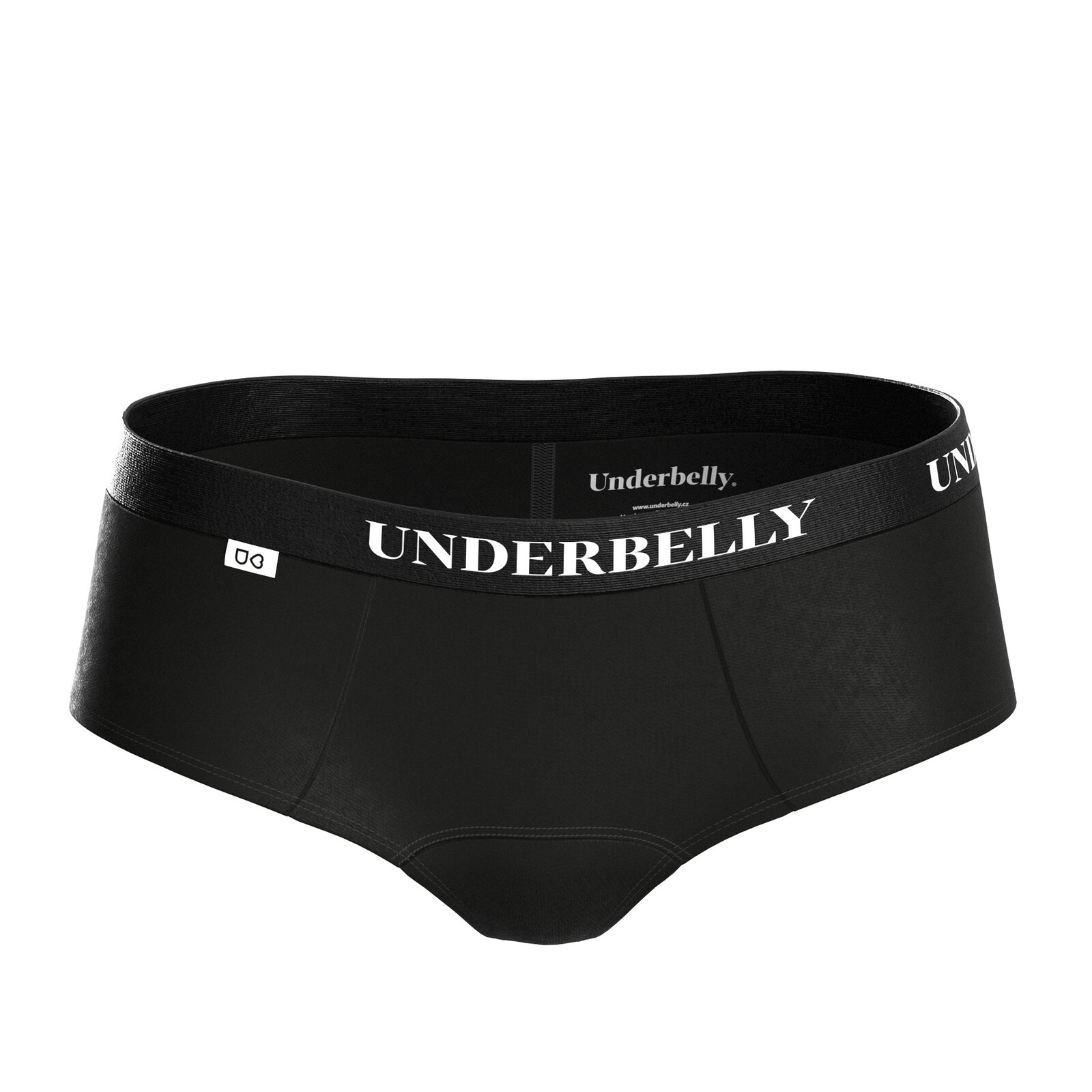 Menstruační kalhotky Underbelly Lowee černé (LOWEE-CE-CE-1-PAD) S