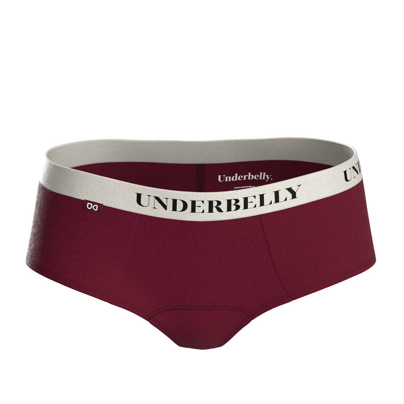 Menstruační kalhotky Underbelly Lowee červené (LOWEE-BO-BI-1-MM) S