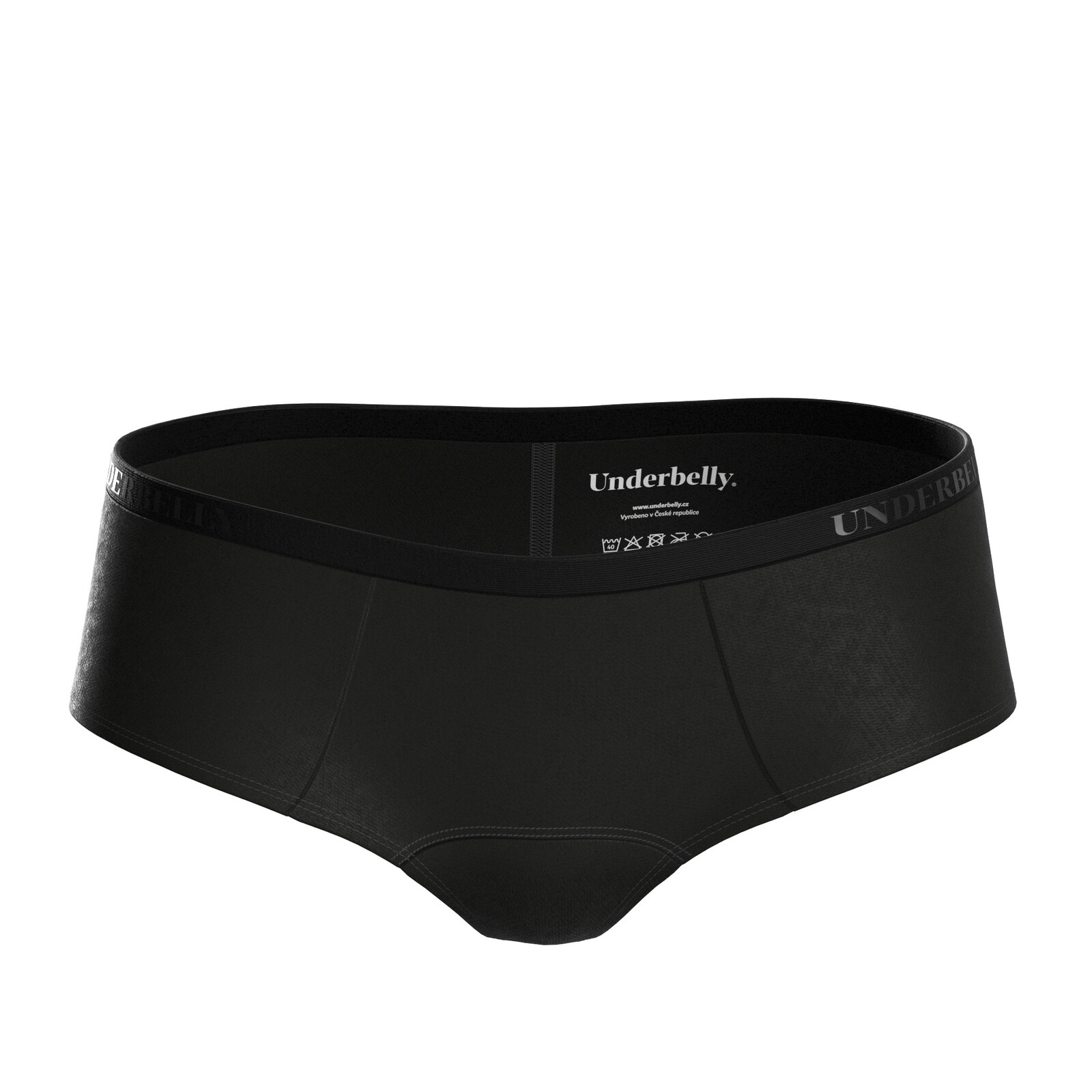 Menstruační kalhotky Underbelly Lowee černé (LOWEE-CE-EM-1-PAD) S