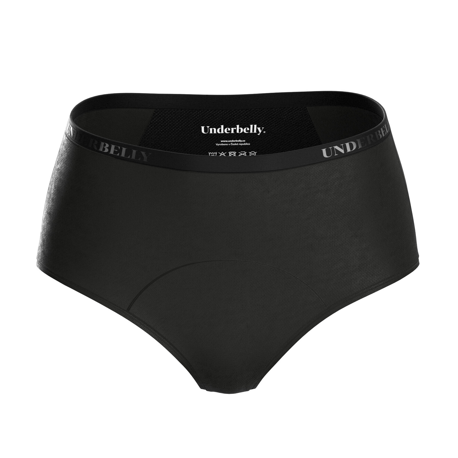 Menstruační kalhotky Underbelly Classi černé (CLASSI-CE-EM-3-PAD) S
