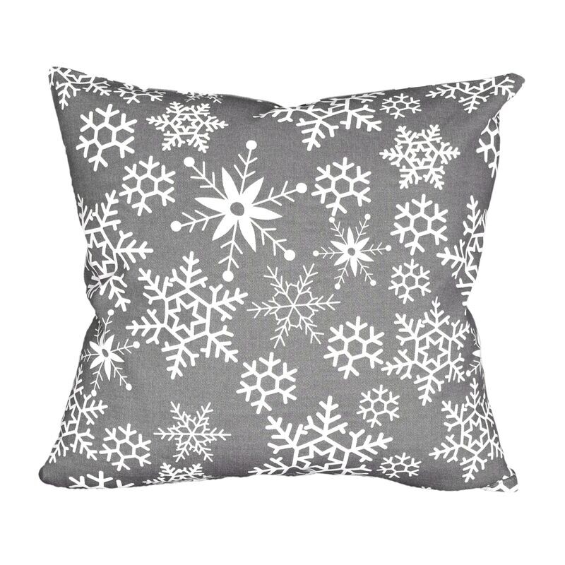 Návlek na Polštář, Vločky 3035, šedé