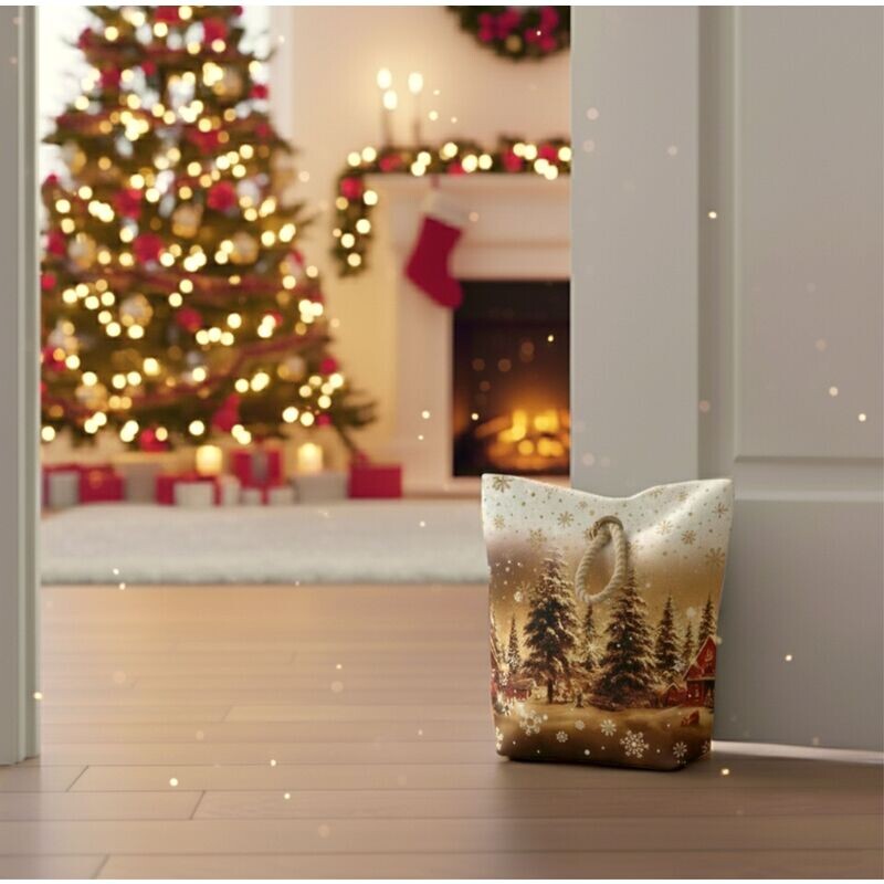 Dveřní zarážka - závaží, Chaloupky, 22 x 23 cm