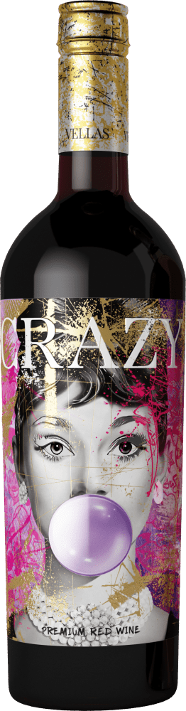 Vignobles Vellas Crazy Merlot Syrah Rouge 10,5% 0,75l