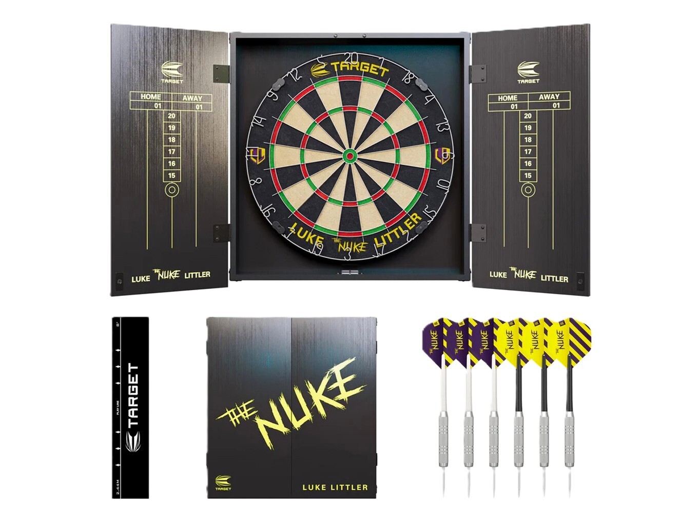 Target Darts Luke The Nuke Littler Cabinet set