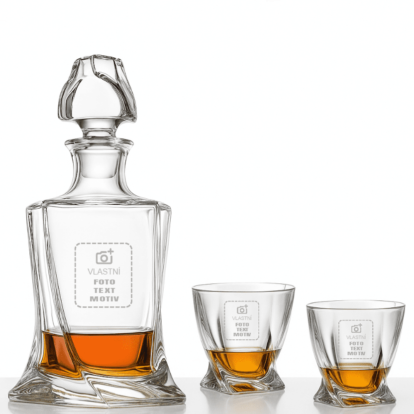Dekorant Whisky set Quadro 1+2 s vlastním motivem