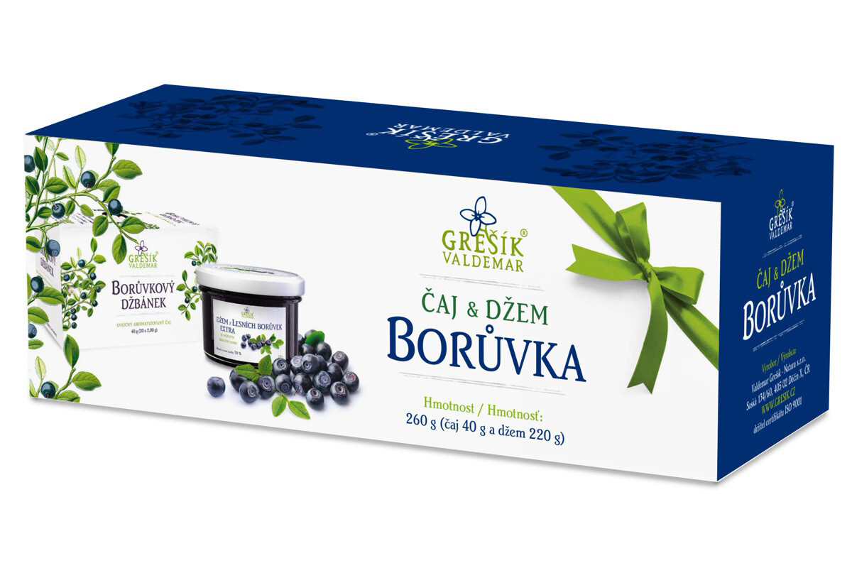 Grešík Waldemar Grešík Čaj & Džem BORŮVKA dárková kazeta