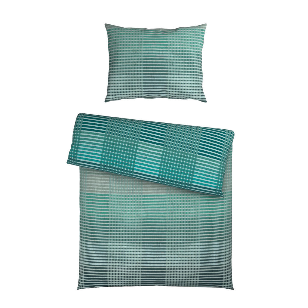 Novel POVLEČENÍ, flanel, tyrkysová, 140/200 cm