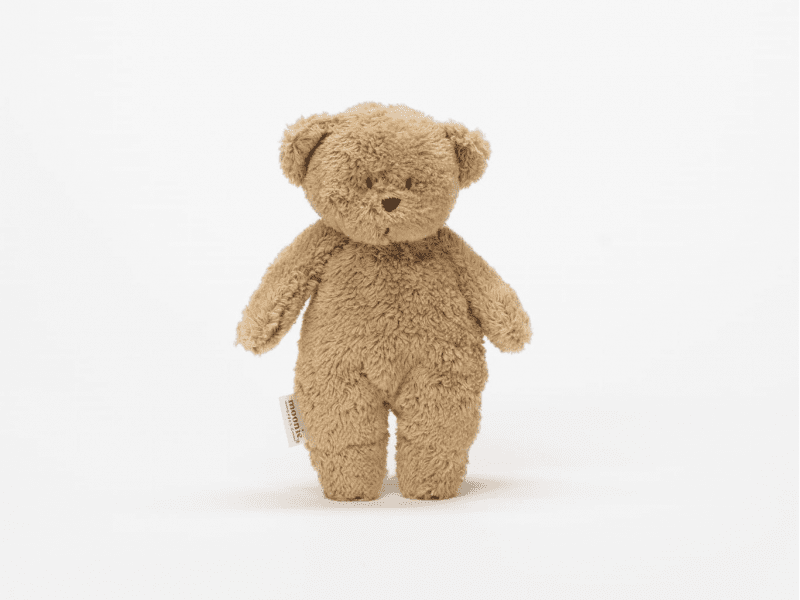 Moonie Medvídek plyšový Sensory Organic Cappuccino