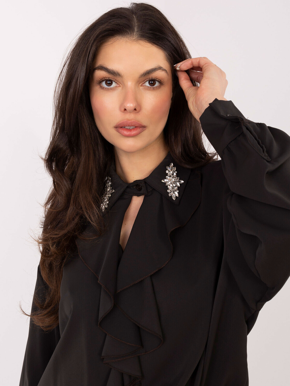 Blouse-IT-BZ-28995.25-dark brown