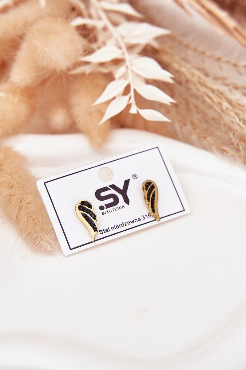 Boto Dámské Náušnice Zlaté Krásná Křídla Fly Away