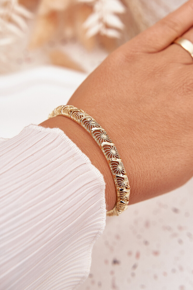 Boto Pevný Dámský Náramek Ze Chirurgické Oceli Zlatý