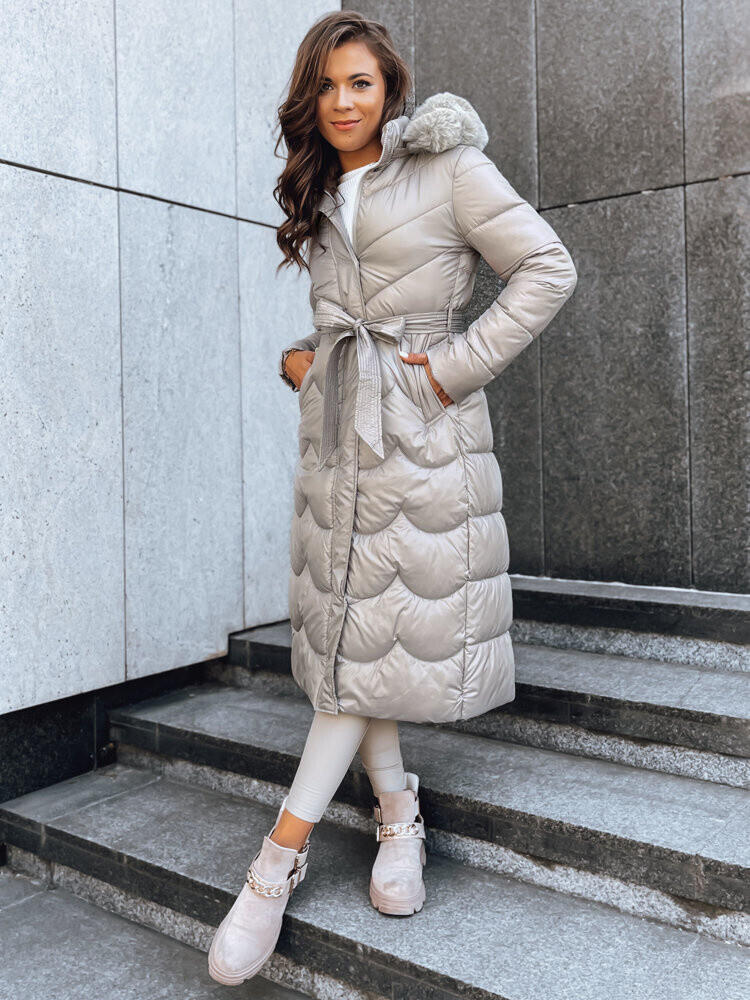 Dámský zimní kabát SCARLET Barva béžová DSTREET