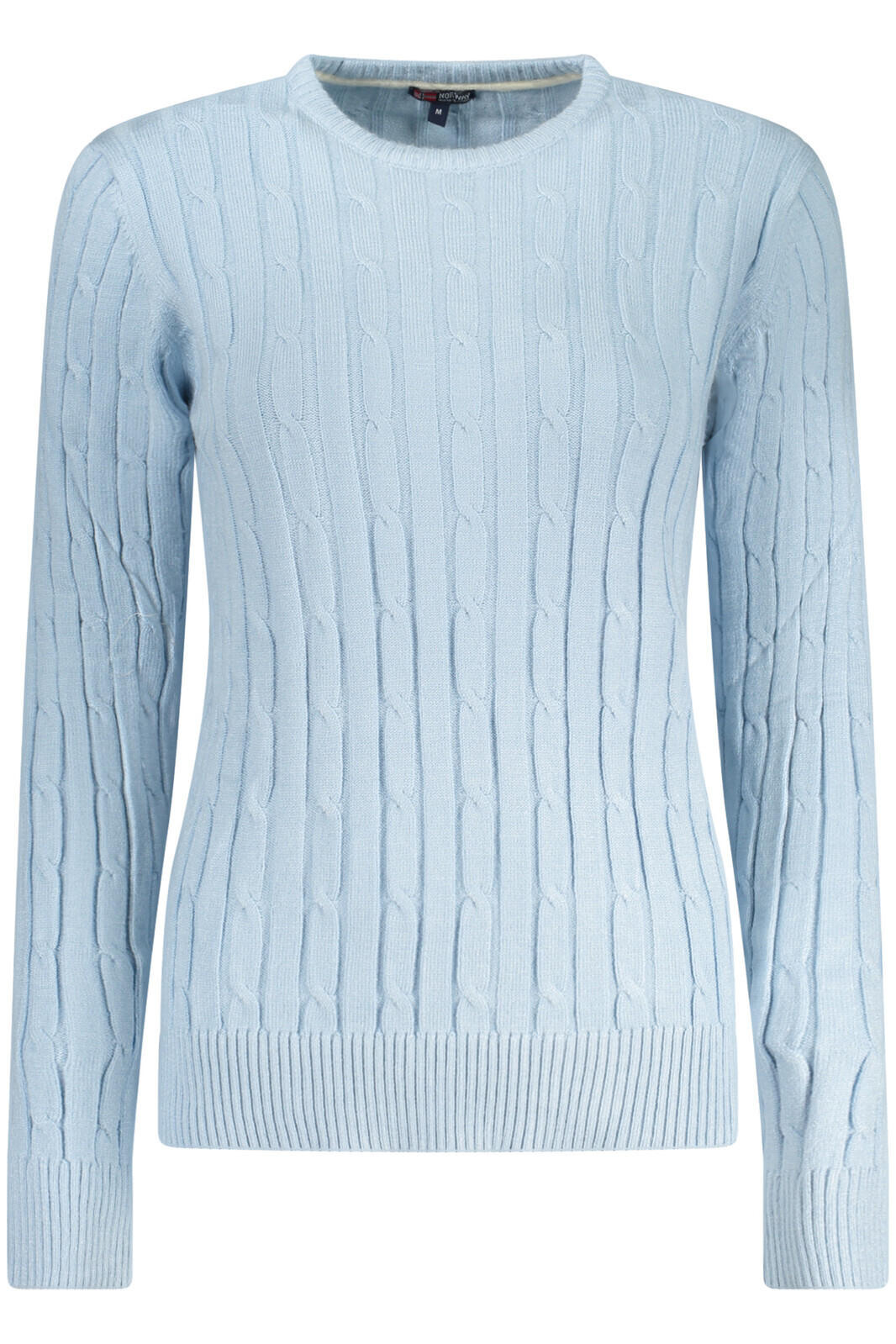 Světle modrý basic svetr