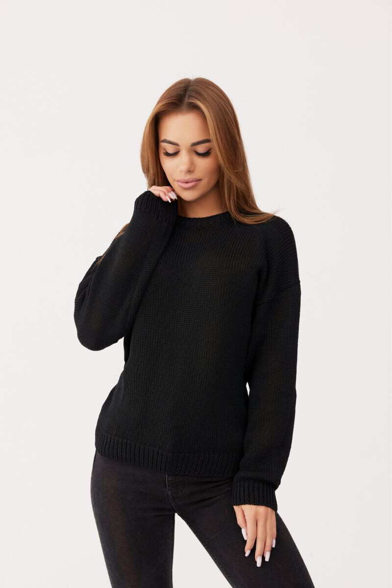 Ander CHIARA sweater - 100% merino wool - BLACK