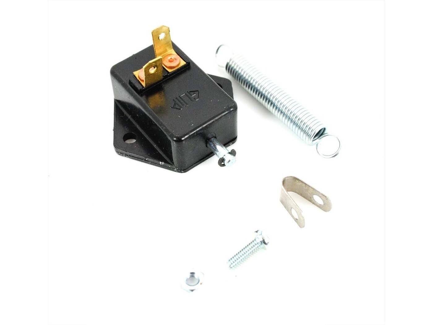 Diverse / Import Spínač brzdového světla černý 41x26x17 mm pružina 60 mm pro Zündapp, Kreidler, Hercules, Puch, Simson