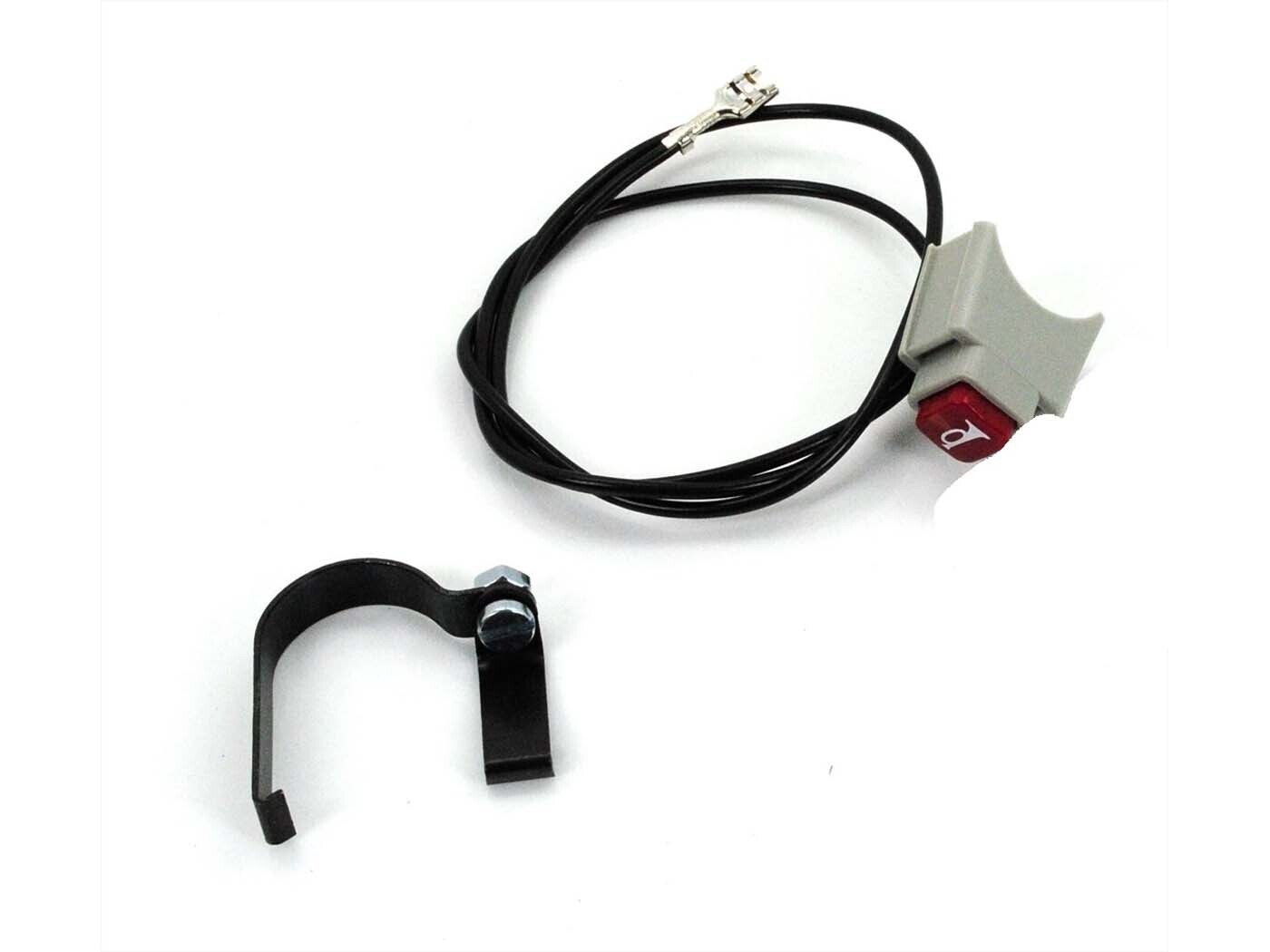 Diverse / Import Šedý spínač houkačky s kabelem pro Peugeot 103