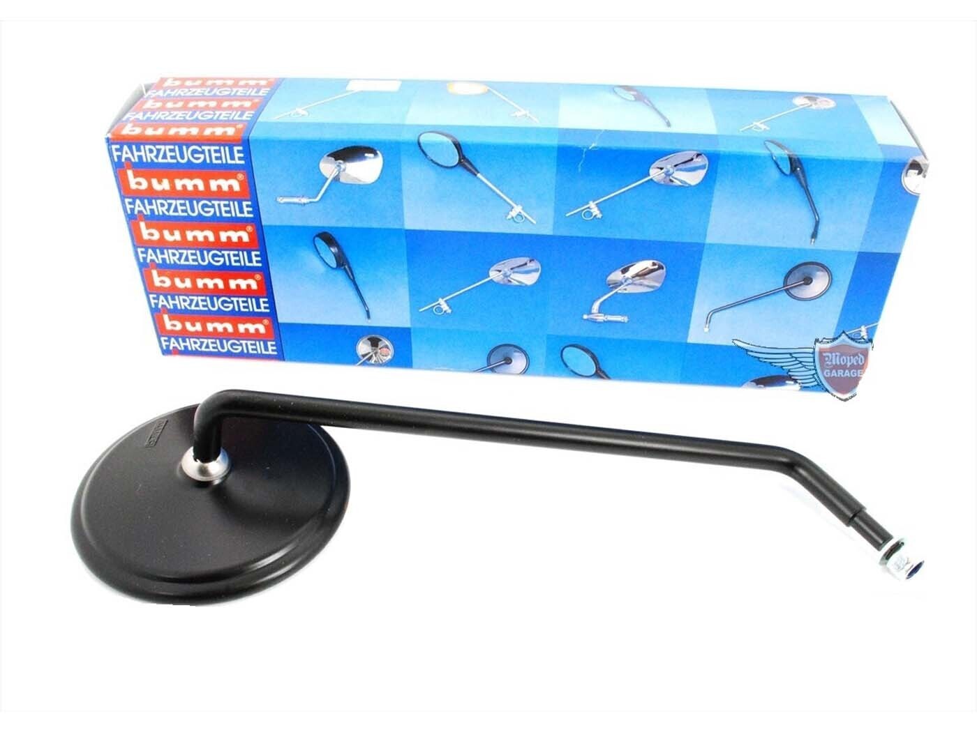 Zrcátko bumm pravé matná černá M8 x 15 mm pro Zündapp CS, CX, Hercules K 50 Ultra 3, MK, Super