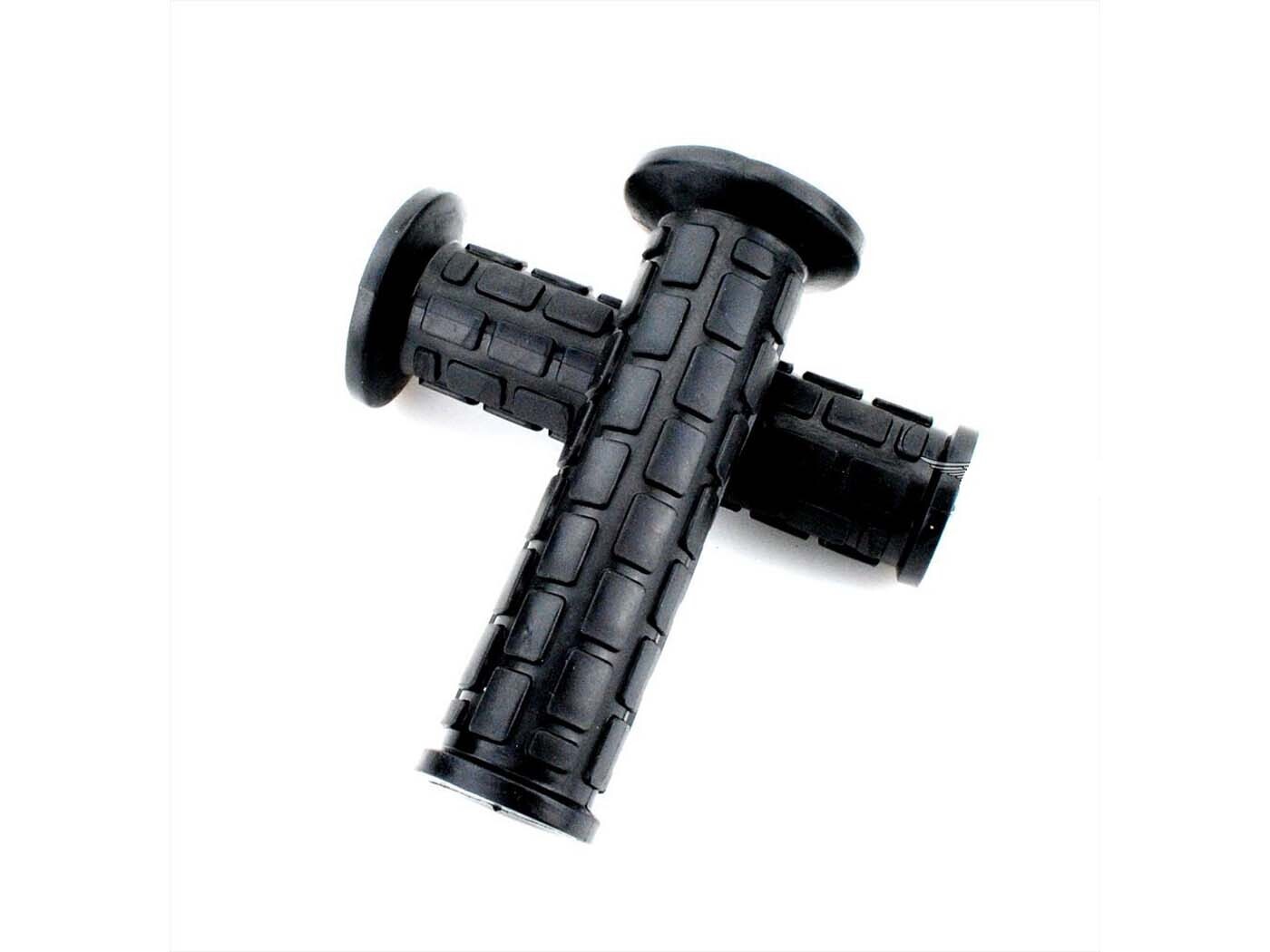 Diverse / Import Gripy gumové černé 120 mm 22 mm 24 mm 31 mm pro Zündapp KS, GTS, C, CX, CS, Hai K, Kreidler Florett, Hercules MK Ultra, Puch Cobra, Monza, Miele, DKW, NSU, KTM, Mofa, Moped, Mokick, KKR