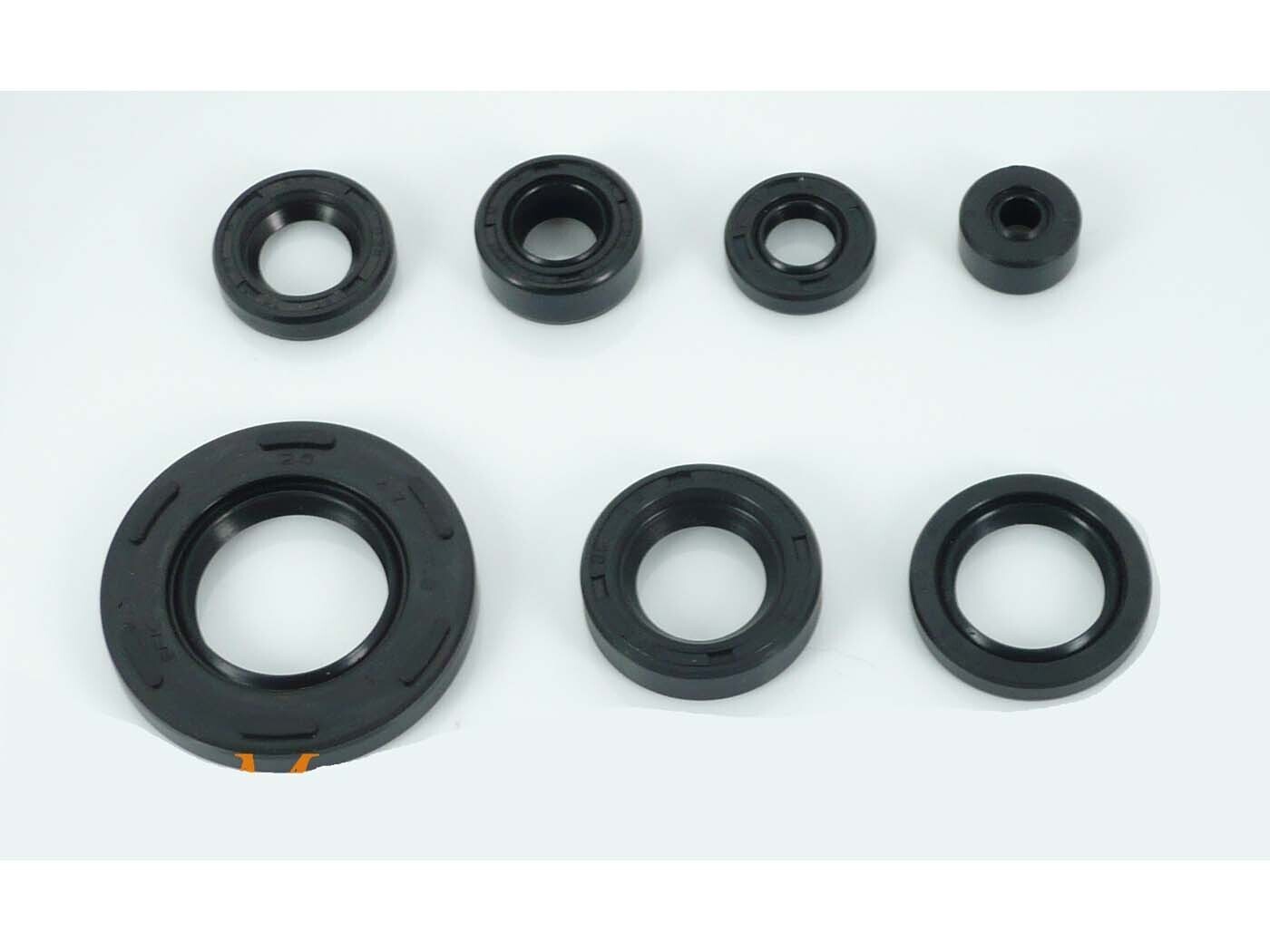 Diverse / Import Sada gufer 7dílná 26X47X7.3 18X30X7-8 5.5X16X8 12X22X9 14X24X6 20X30X5 27X40X6, černá, pro Suzuki TS 50 X